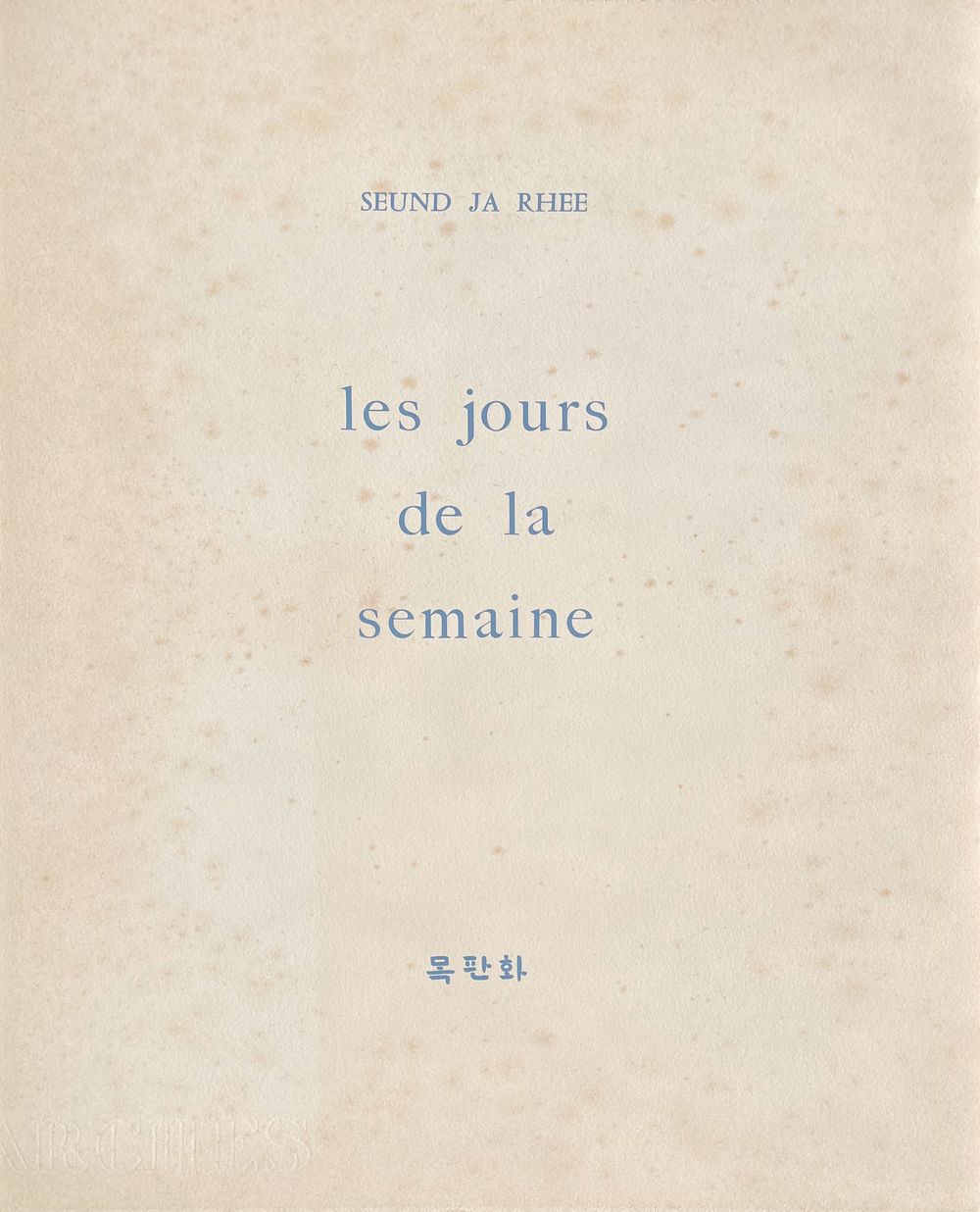 Les jours de la semaine (complete portfolio with signed frontispice)